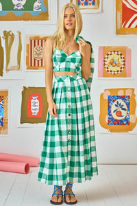 Brookie Top in Emeral Check