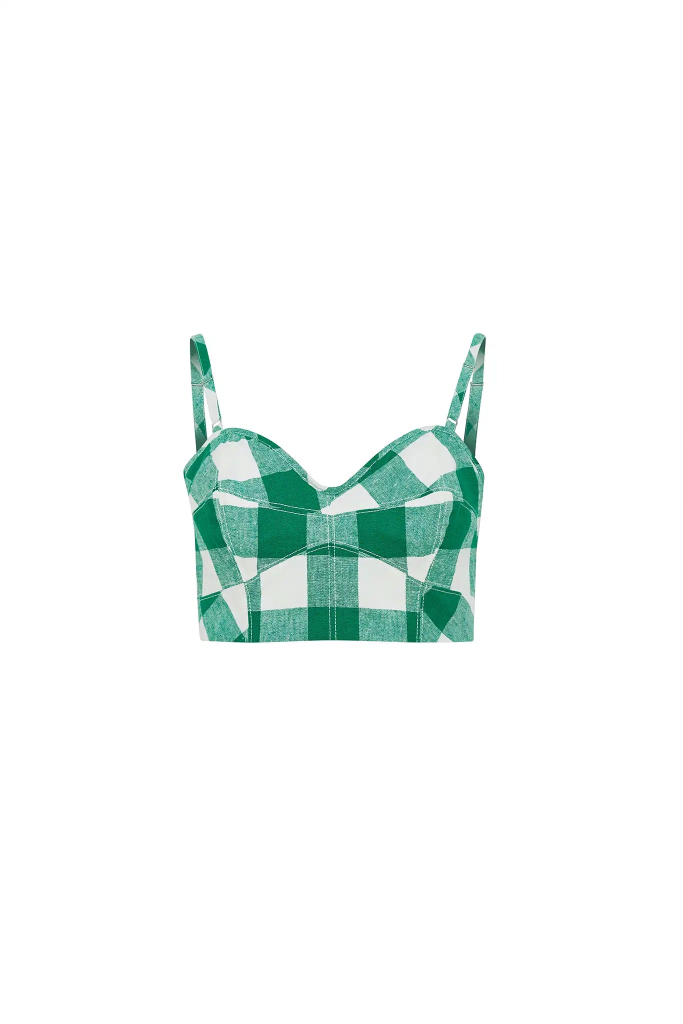 Brookie Top in Emeral Check