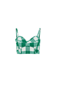 Brookie Top in Emeral Check