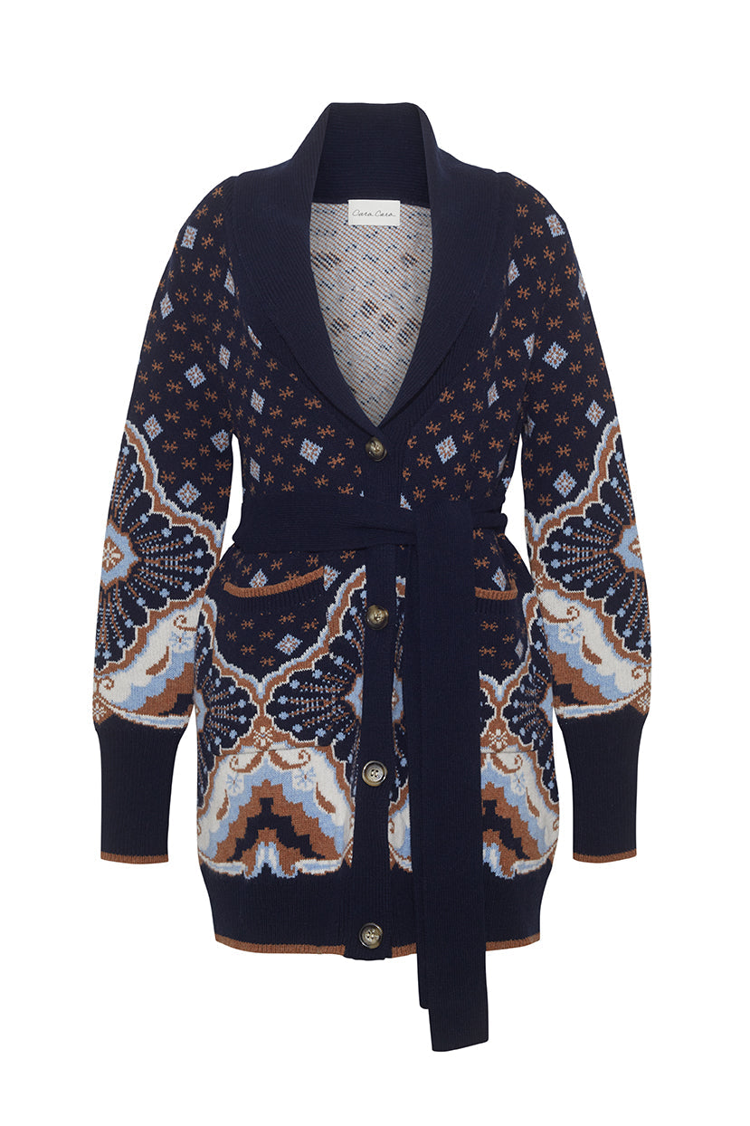 Laney Cardigan in Jules Navy