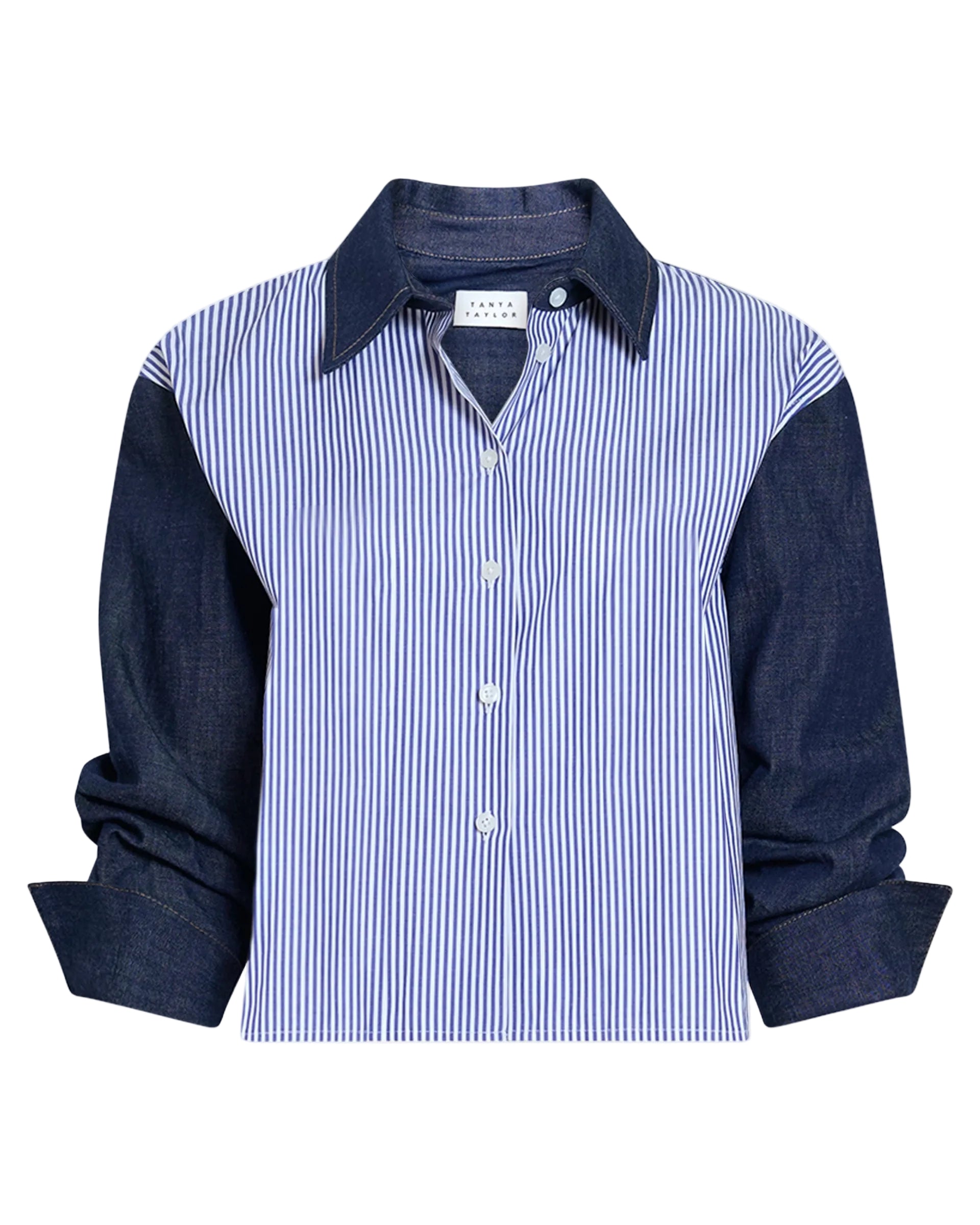 Largaux Top in Blue/Optic White