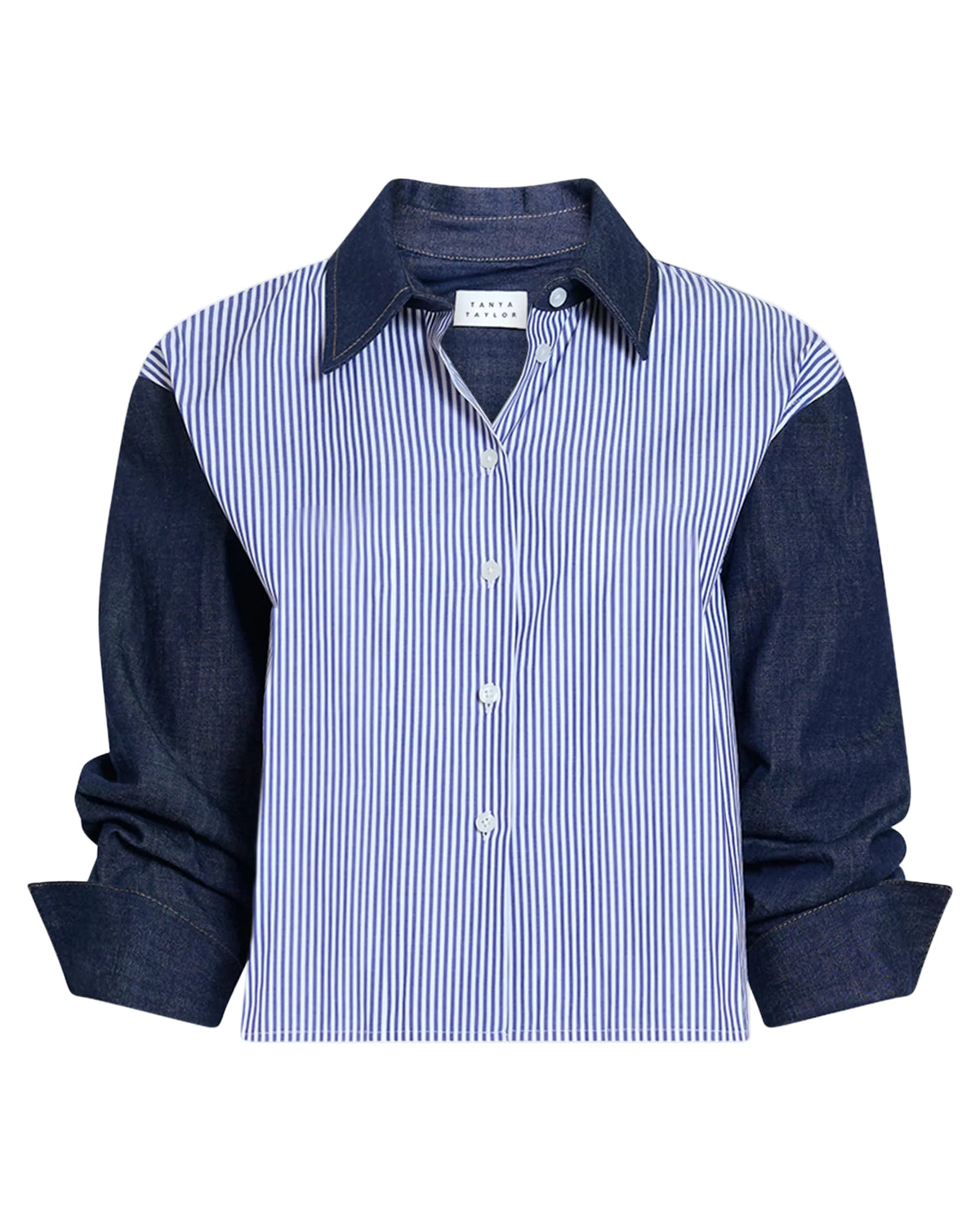 Largaux Top in Blue/Optic White