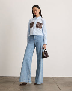 Largaux Top in Oxford Blue