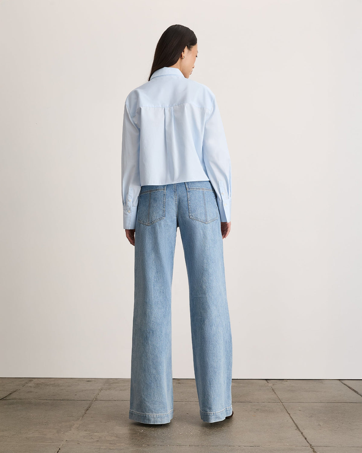Largaux Top in Oxford Blue