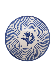 Late Afternoon Large Blue Serving Bowl