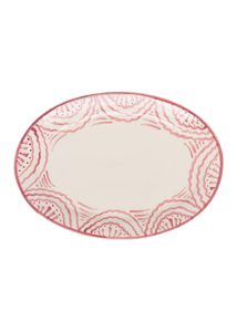 Late Afternoon Large Pink Platter