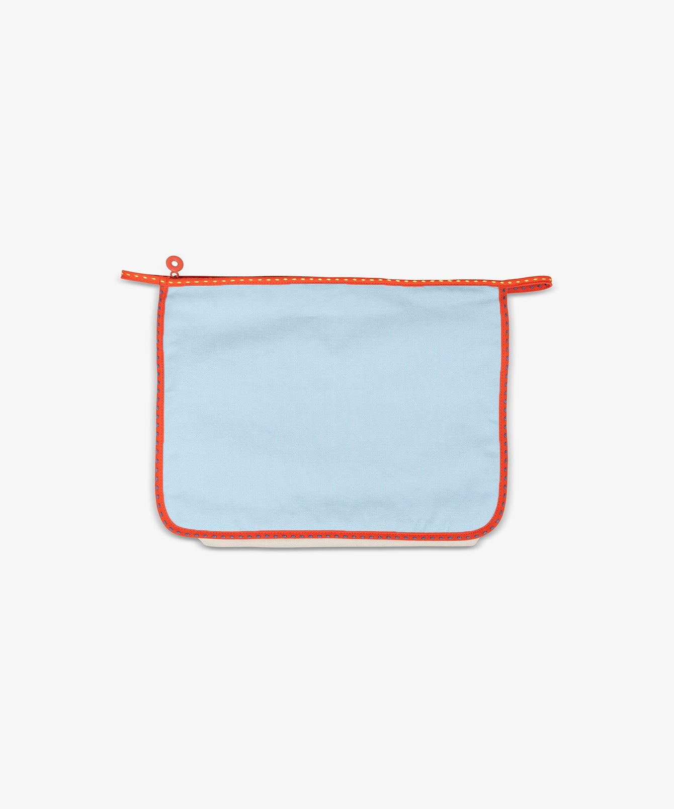 Large Zip Bag in Warm Color Block