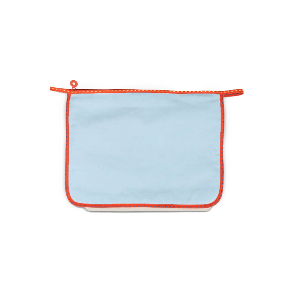 Large Zip Bag in Warm Color Block
