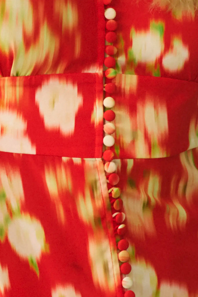 Larson Dress in Aperol Ikat