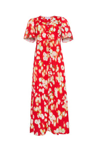 Larson Dress in Aperol Ikat