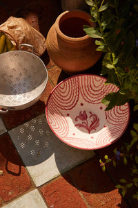 Flor Very Large Pink Serving Bowl