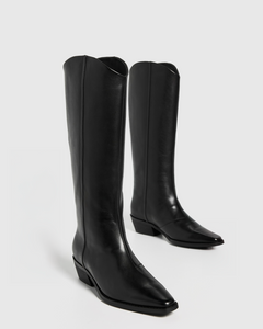 Lane 45 Boot in Black Leather