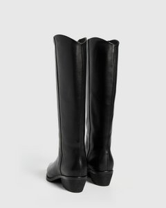 Lane 45 Boot in Black Leather