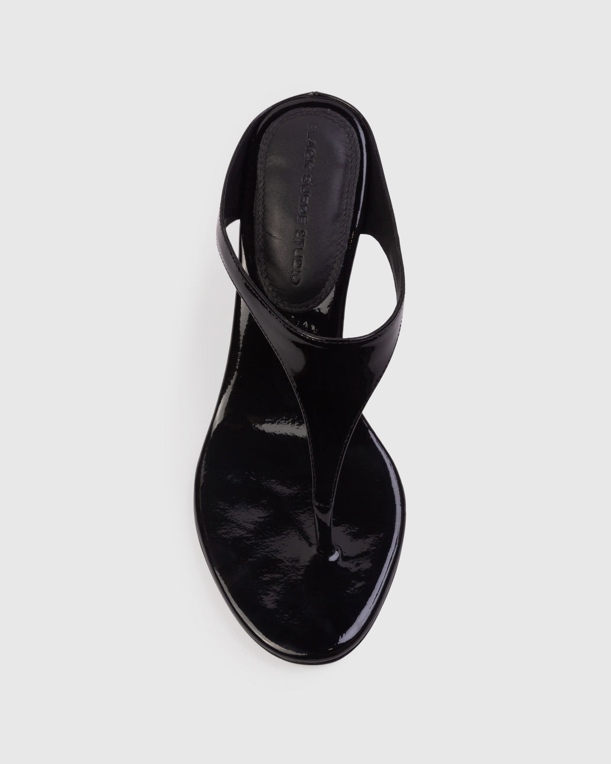 Laurel 65 Mule in Black Patent Leather