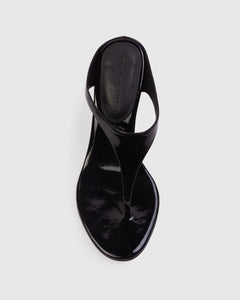 Laurel 65 Mule in Black Patent Leather