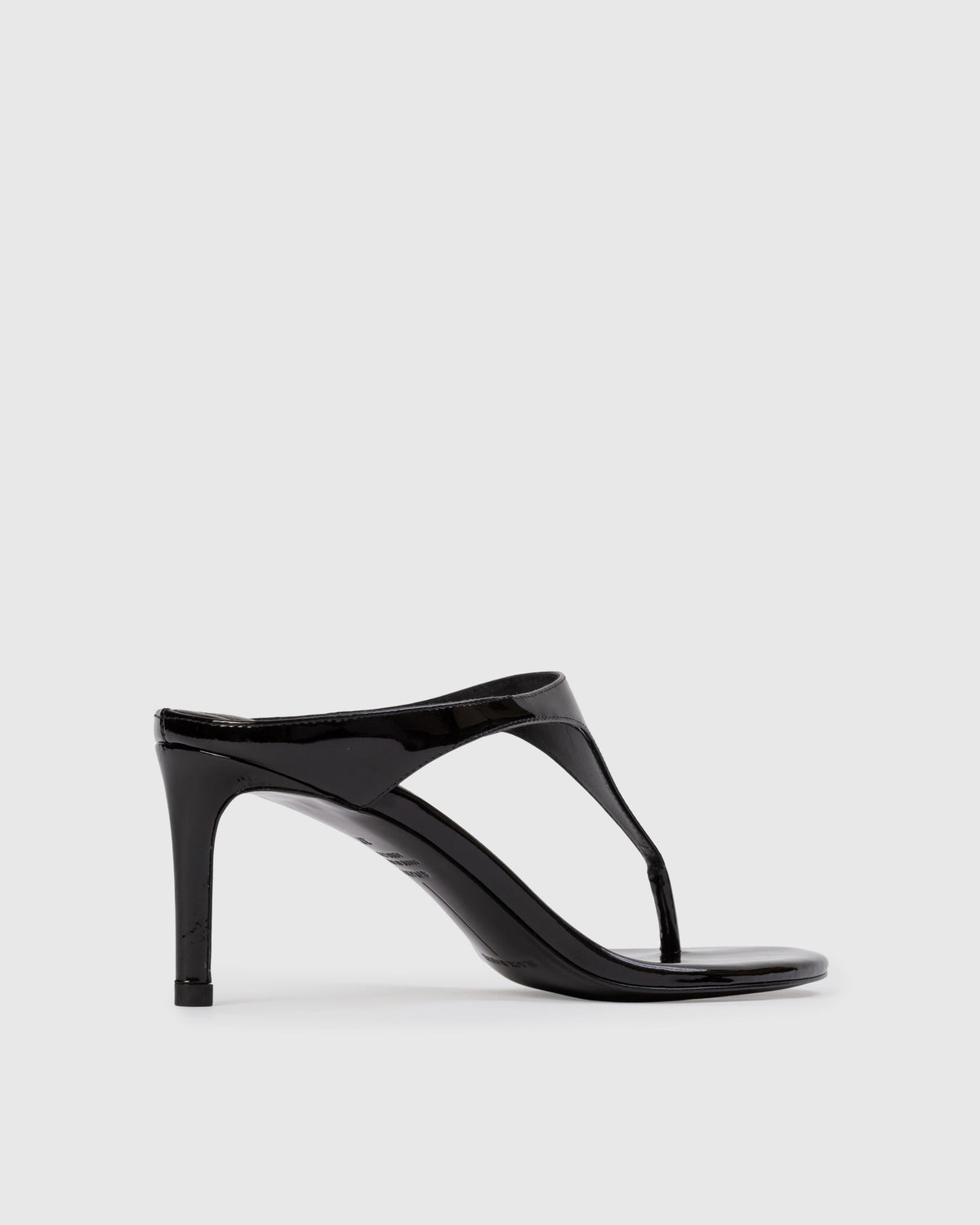 Laurel 65 Mule in Black Patent Leather