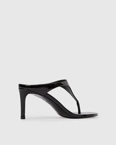Laurel 65 Mule in Black Patent Leather