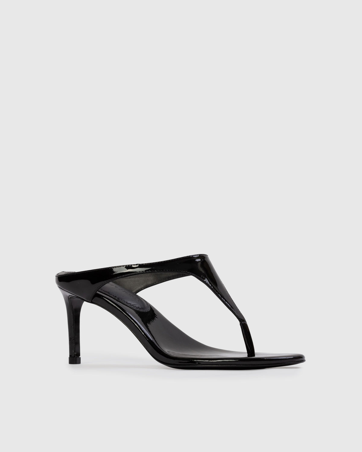Laurel 65 Mule in Black Patent Leather