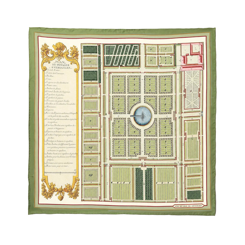 Le Potager du Roi French Roi Silk Scarf
