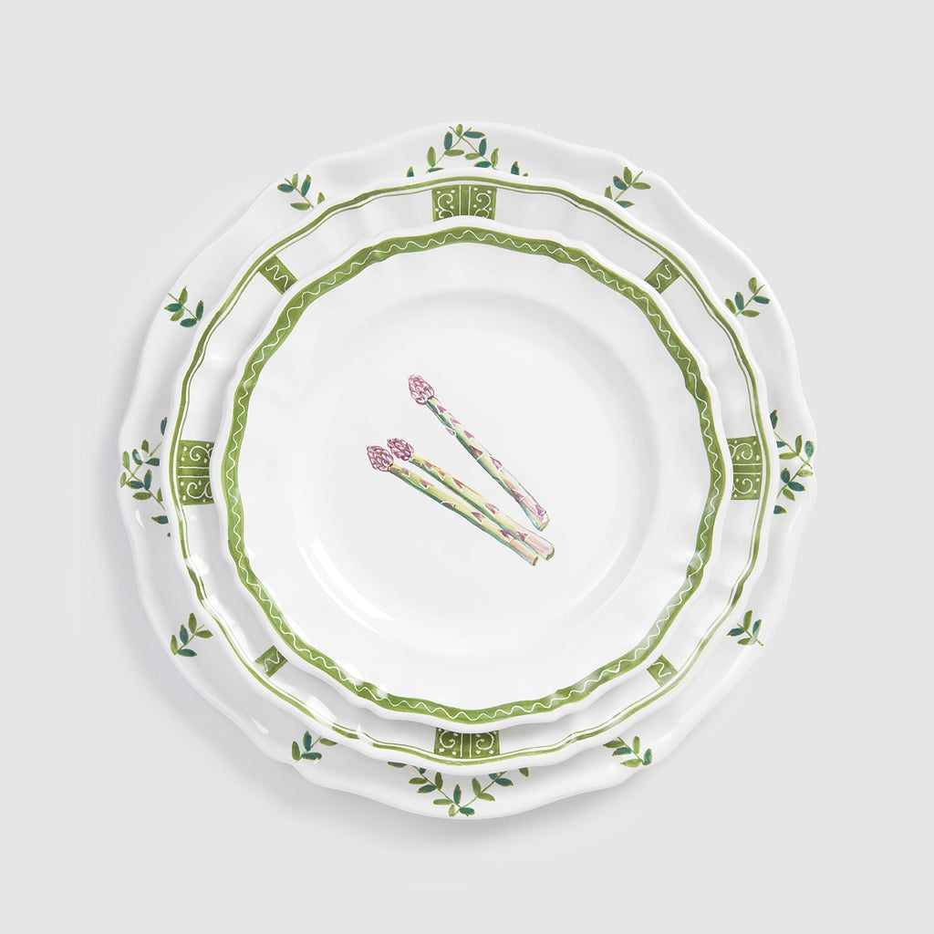 Le Potager du Roi Les Legumes Salad/Dessert Plate in Asparagus