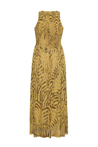 Vesper Midi Dress in Veneta Arc Yellow