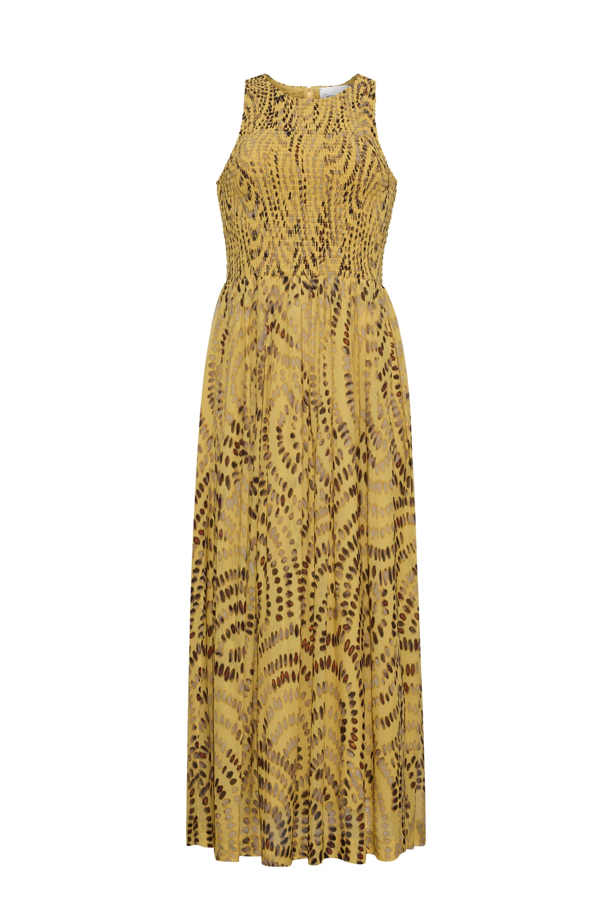 Vesper Midi Dress in Veneta Arc Yellow
