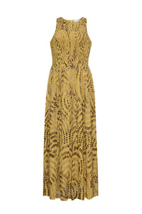 Vesper Midi Dress in Veneta Arc Yellow