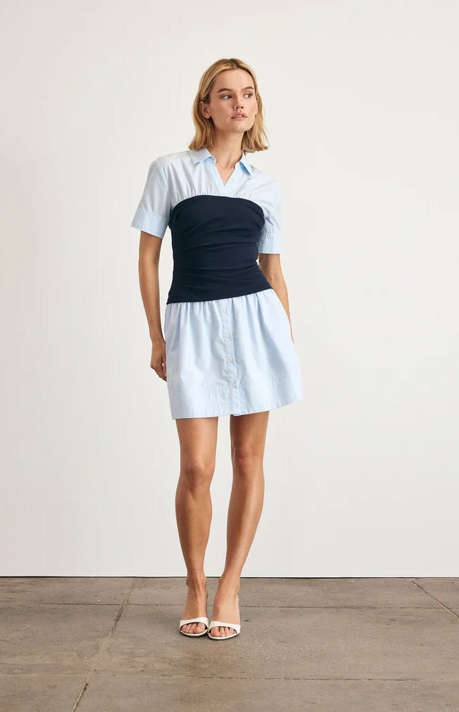 Leanne Dress in Oxford Blue & Maritime Blue
