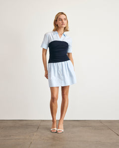 Leanne Dress in Oxford Blue & Maritime Blue