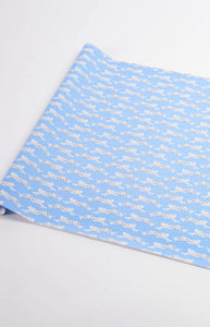 Leaping Leopards Wrapping Paper In Sky