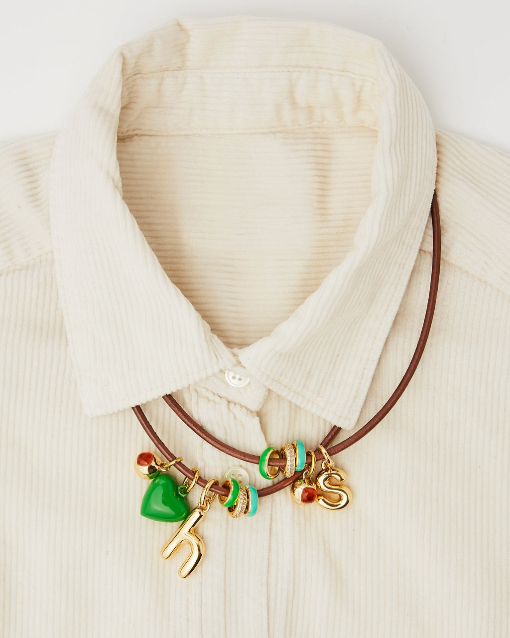 The Leather Charm Necklace