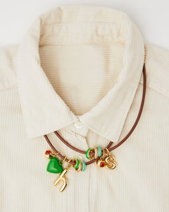 The Leather Charm Necklace