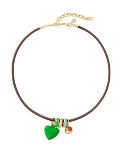 The Leather Charm Necklace