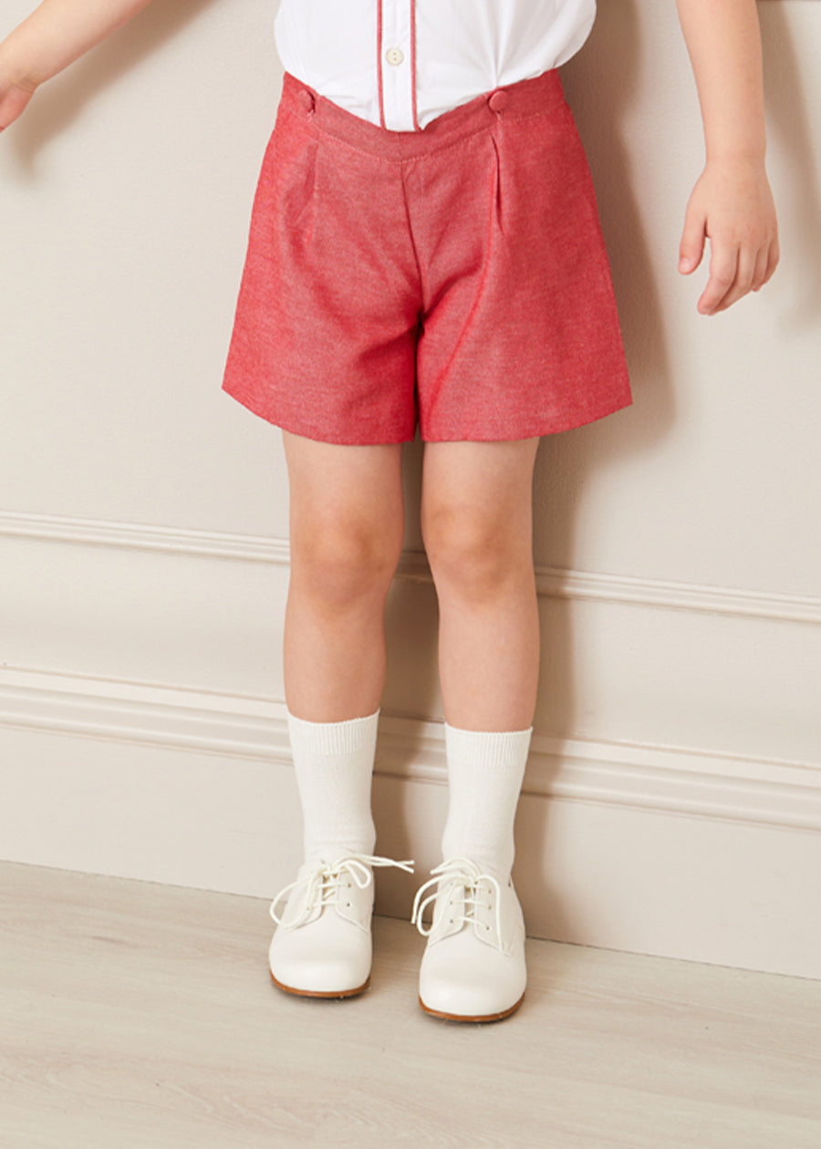 Boy's Ivory leather celebration shoes (20-34EU) Shoes  from Pepa London