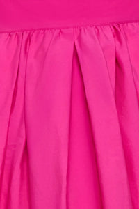 The Avenue Skirt is full-length in stretch taffeta. With a fixed waistband & functional pockets