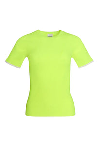 Lee Top in Neon Yellow with Cream