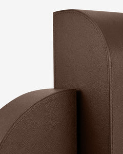 Left Cubist Bookend in Brown