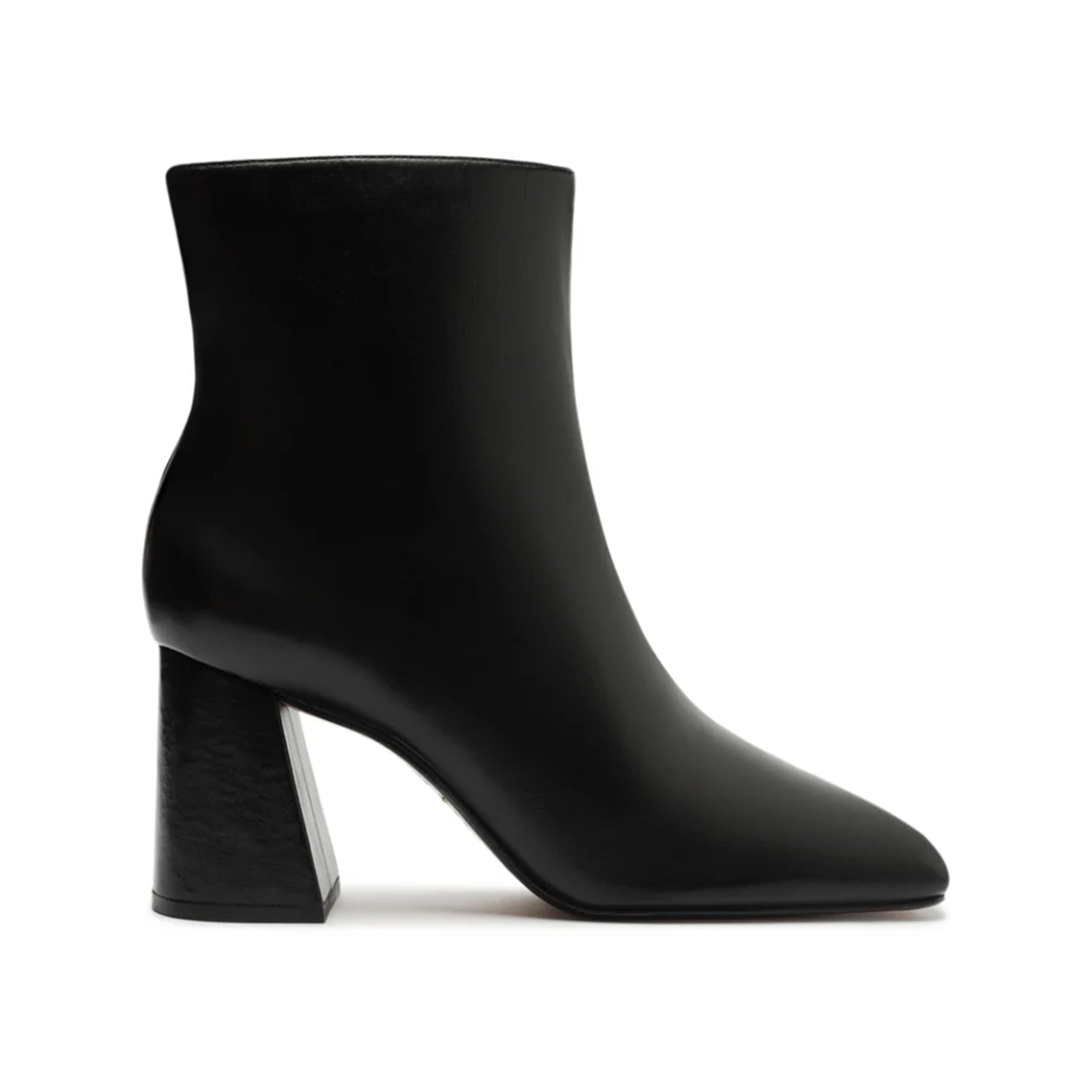 Leia Leather Bootie in Black