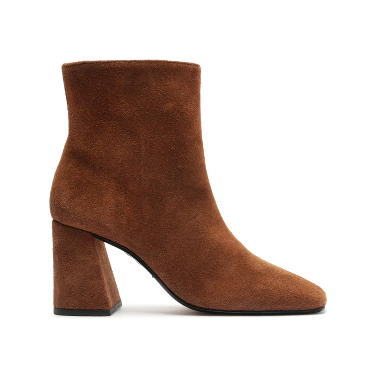 Leia Suede Bootie in Pecan Brown