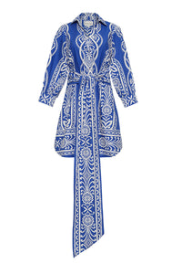 Leighton Dress in Rowan Cobalt