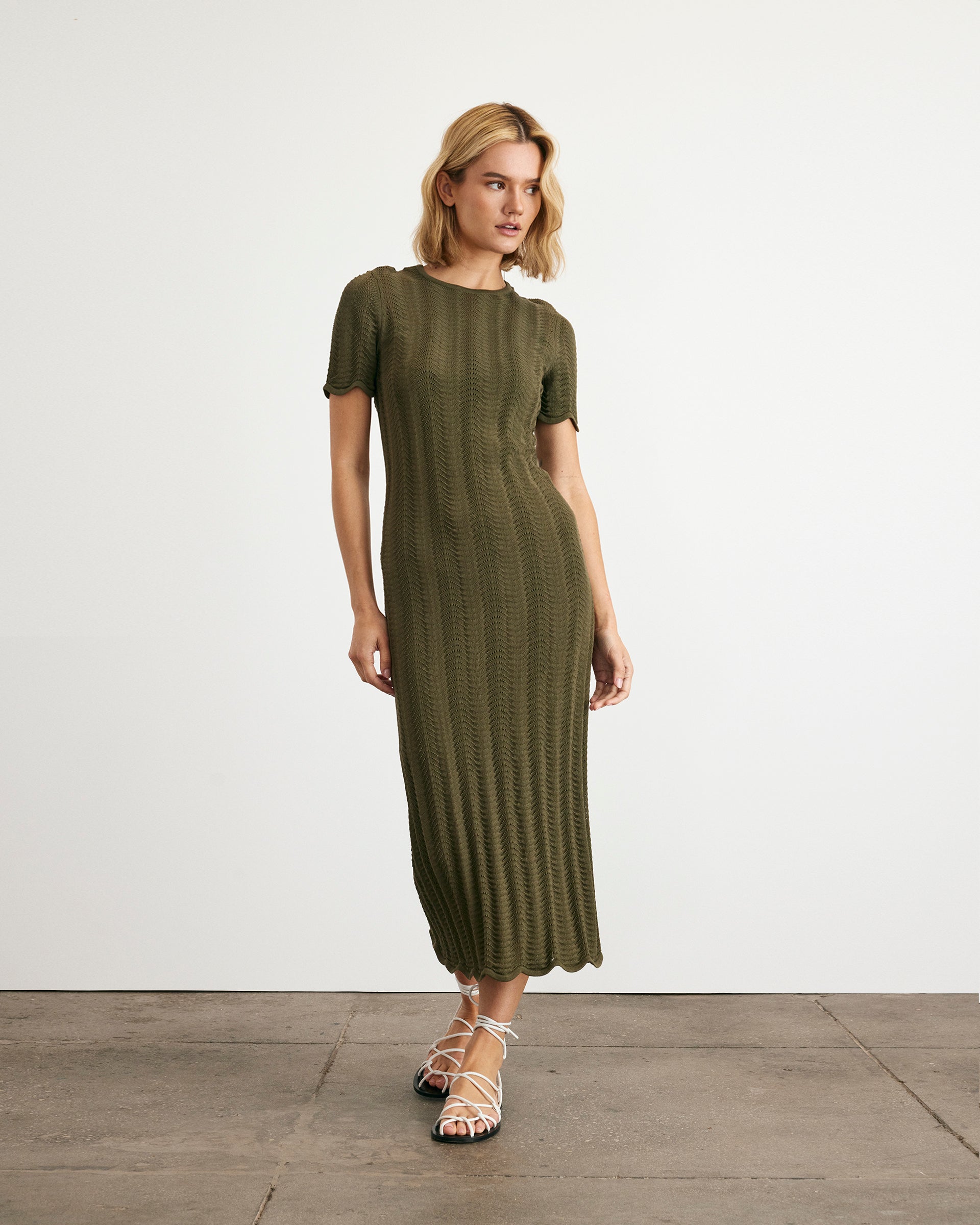 Leighton Dress in Fern