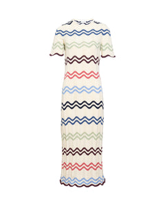 Leighton Dress in Cream Multi