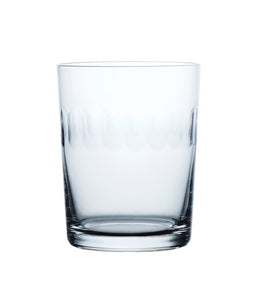 Crystal Large Tumblers with Lens Design, Set of 4