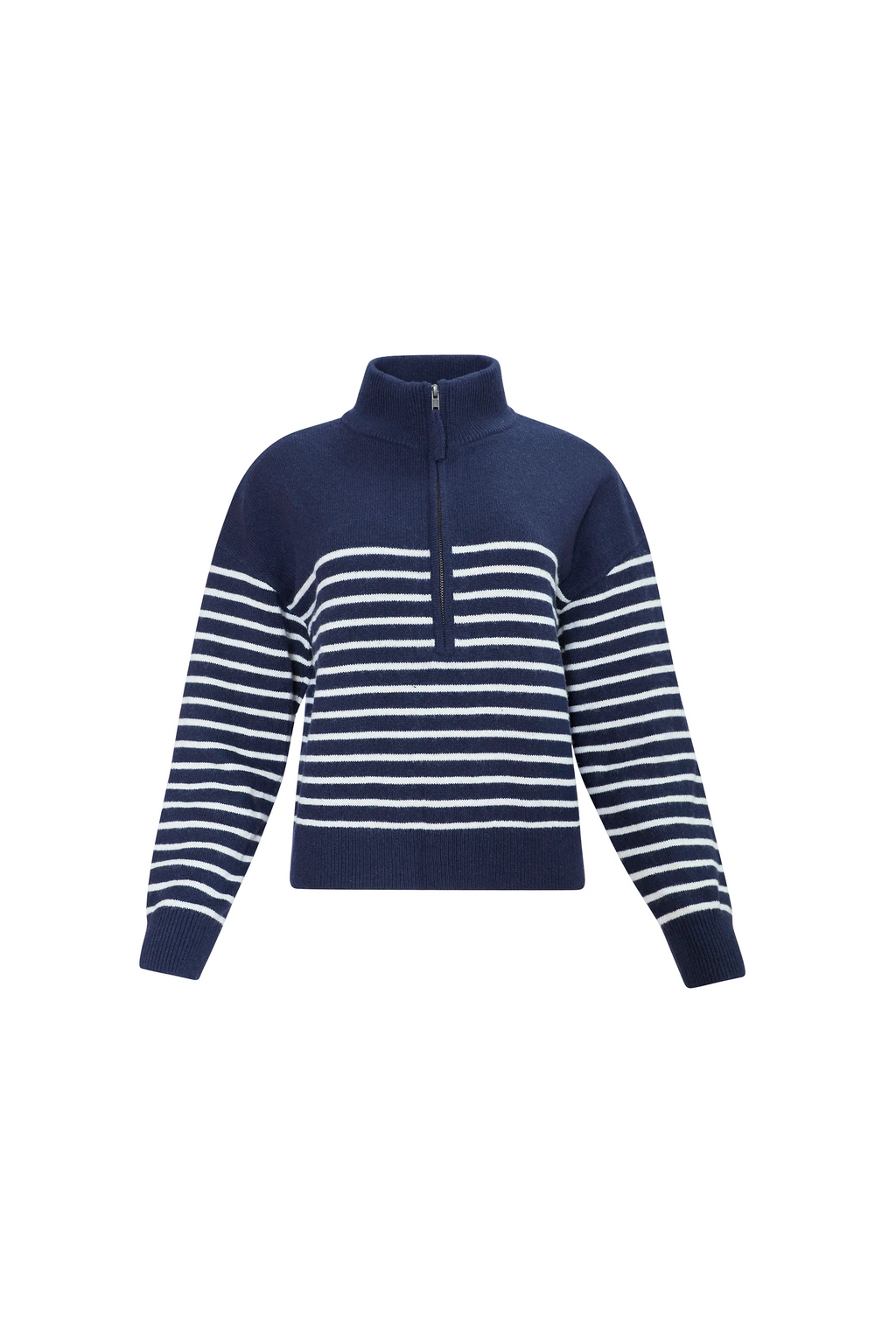 The Lewis Pullover in Midnight Blue.
