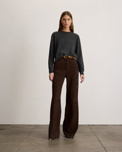 Lexia Cashmere Sweater in Charcoal