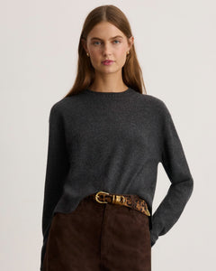Lexia Cashmere Sweater in Charcoal