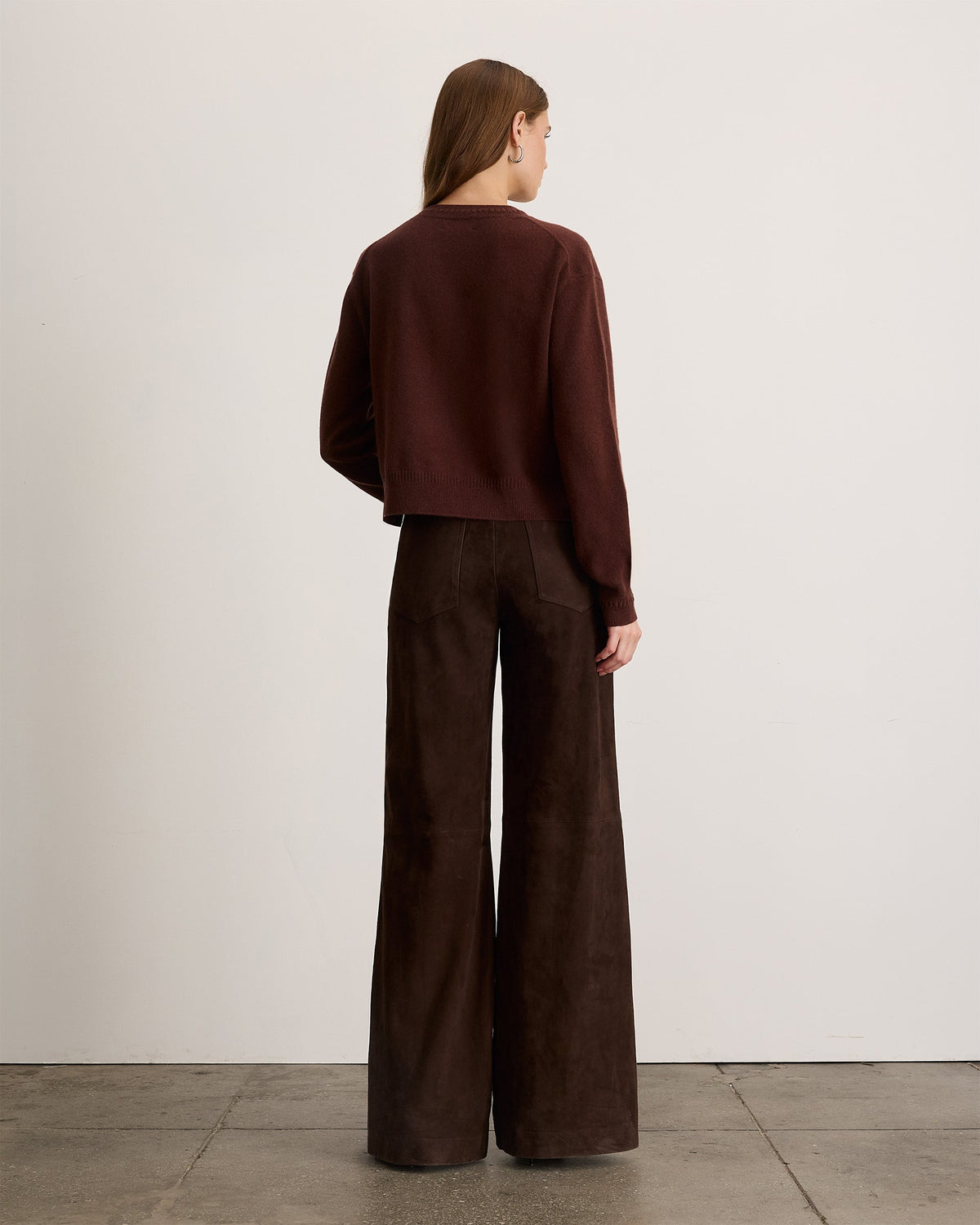 Lexia Cashmere Sweater in Deep Redwood