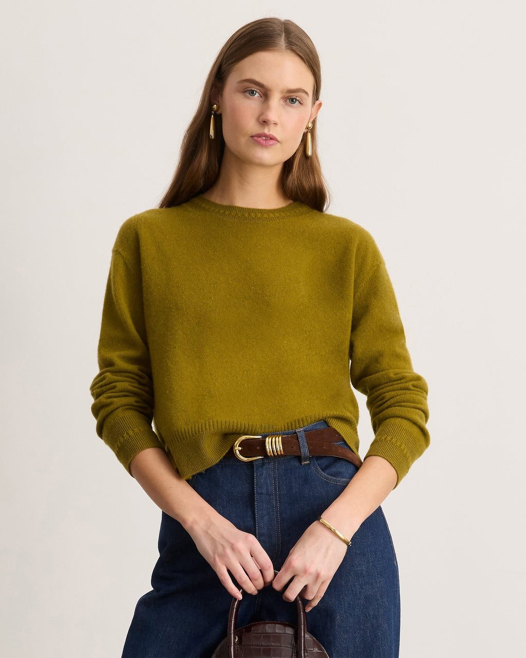 Lexia Cashmere Sweater in Sprout