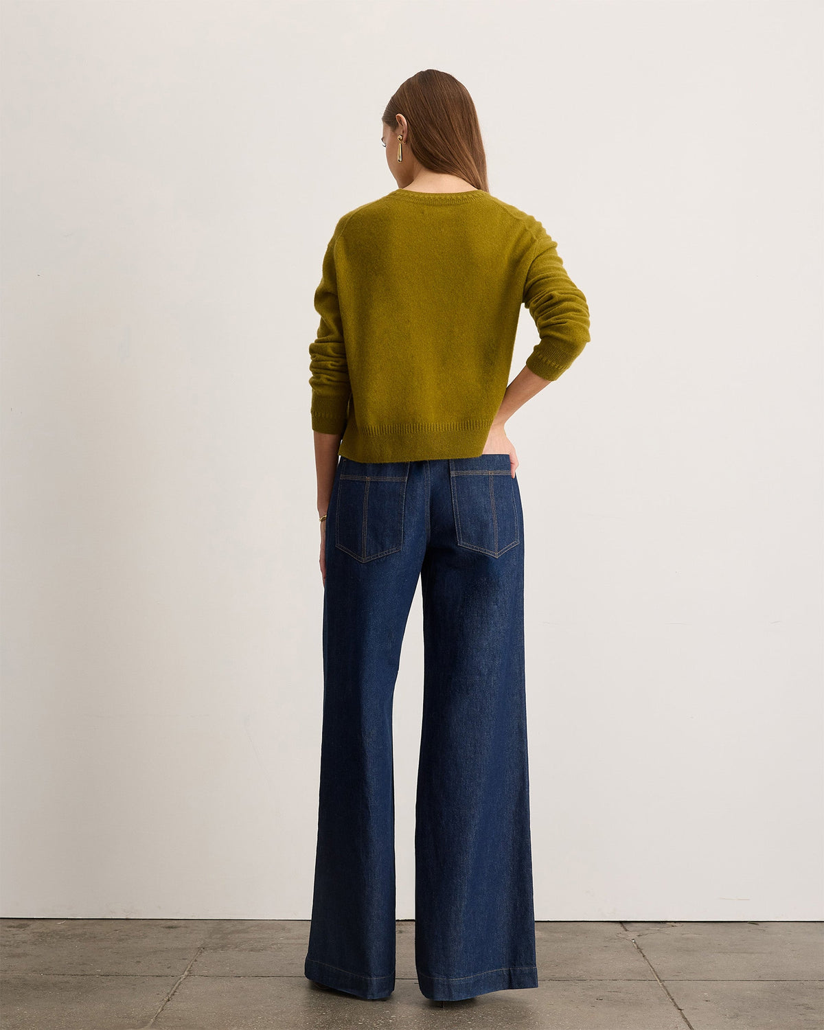 Lexia Cashmere Sweater in Sprout