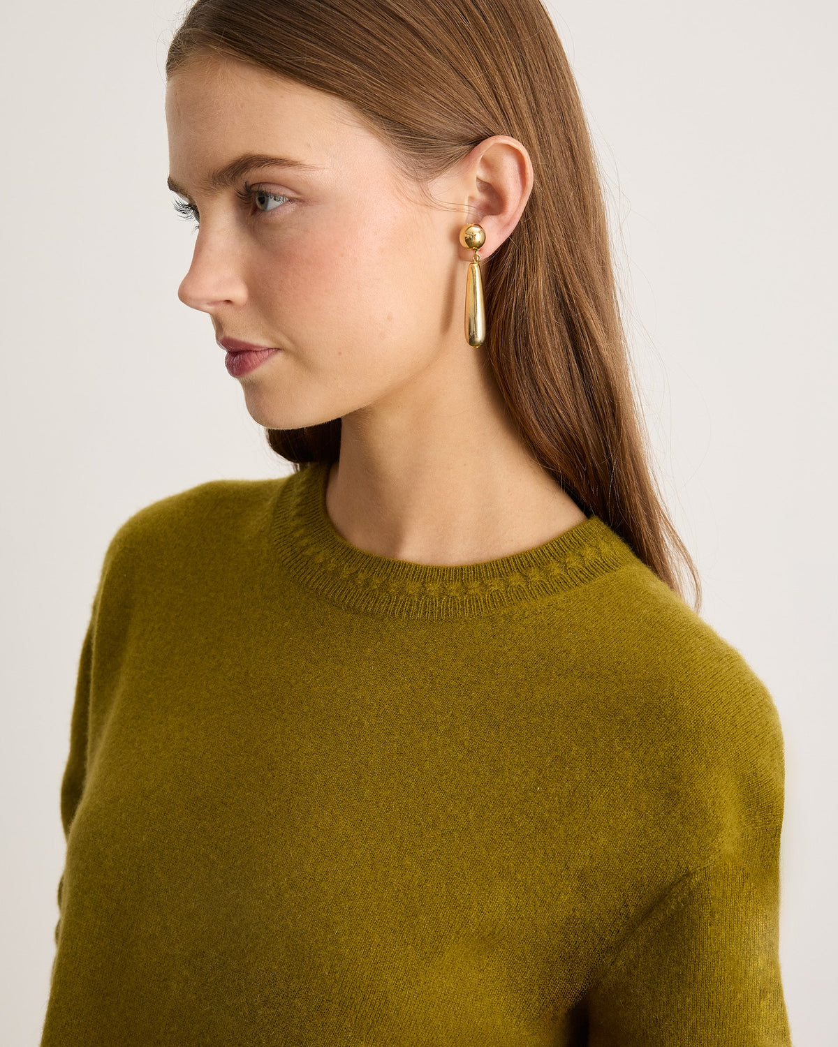 Lexia Cashmere Sweater in Sprout